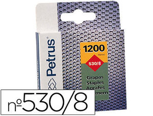 Grapas petrus 530/8 caja 1200 unidades