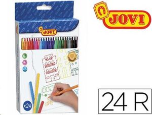 Rotulador escolar Jovi caja 24 colores surtidos