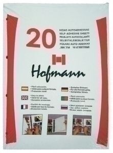 Hoja Fotos autoadhesiva blanca Hofmann pack 20 unidades