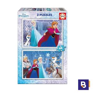 PUZZLE EDUCA BORRAS 2 X 48 PIEZAS FROZEN 16852