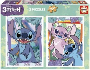 Puzzle Educa 2 x 500 piezas Disney Stitch