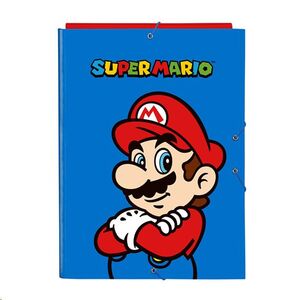 Carpeta Super Mario Play folio tres solapas y gomas Safta
