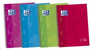 Cuaderno microperforado 120 hojas Oxford Europeanbook 5 horizonal 1 linetas tapas extraduras colores vivos
