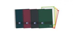 5x5 Square EuropeanBook 4 Microperforated Notebook 4 Colours Band Oxford Extra Hard Cover ICE MINT A5+ 