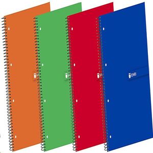 Cuaderno microperforado 160 hojas Din A4 cuadricula 5x5 tapas extraduras