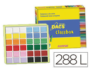 Lápices de cera blanda Dacs Classbox caja de 288 unidades 
