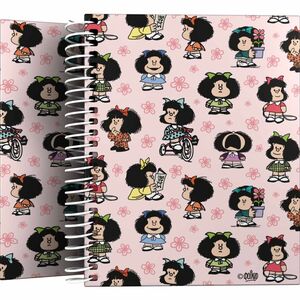 Cuaderno tapa dura DIN A6 cuadrícula 5x5mm Mafalda Única