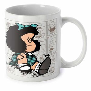 Taza de porcelana Mafalda curiosa