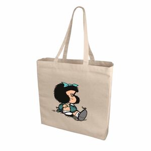 Bolsa Tote de algodón Mafalda curiosa