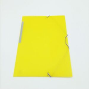 Carpeta solapas y gomas folio polipropileno translucido amarillo by Grafoplas