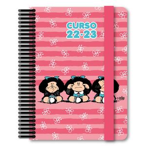 Agenda escolar 22/23 espiral Día Página 12x18 Mafalda sabiduría by Grafoplás