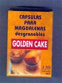 CAPSULAS MAGDALENAS GOLDEN CAKE PACK 120