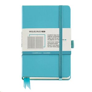 Cuaderno rígido de bolsillo cuadricula Miquelrius Chromatic 90x140 tapa azul