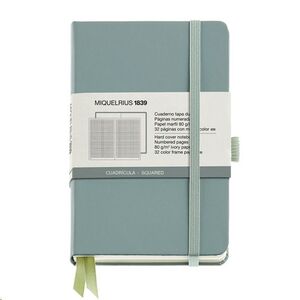 Cuaderno rígido de bolsillo cuadricula Miquelrius Chromatic 90x140 tapa verde