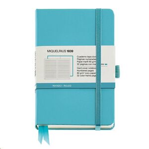 Cuaderno rígido de bolsillo rayado Miquelrius Chromatic 90x140 tapa azul