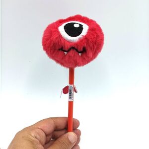 Lápiz con Pom Pom Little Monster rojo