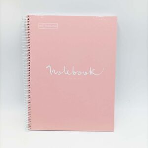 Cuaderno microperforado 160 hojas Din A4 90G cuadricula 5x5 Emotions rosa 46056