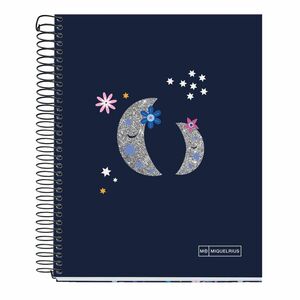 Cuaderno Notebook 4 A5 cuadrícula Night Garden by Miquelrius