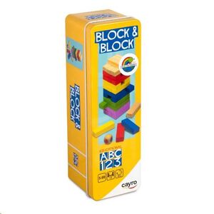 Block & Block juego de madera en caja de metal Cayro