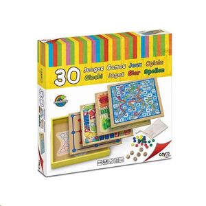 Caja 30 juegos de mesa fabricados en madera Cayro