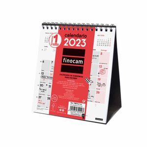 Calendario neutro de sobremesa para escribir 2023 14x15cm Finocam