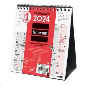 Calendario de sobremesa 2024 para escribir Finocam