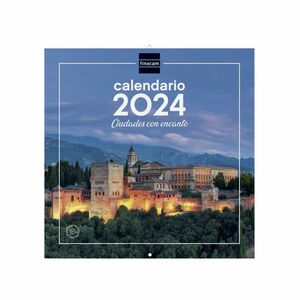 Calendario pared 2024 para escribir Ciudades Finocam