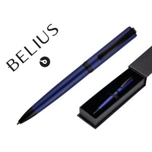 Bolígrafo Turbo aluminio color azul y negro Belius
