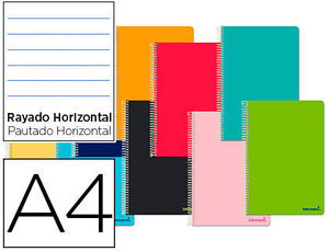 Bloc microperforado Din A-4 140 hojas papel 75 grs horizontal 5 bandas de color