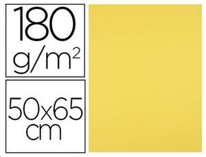 Cartulina 50 x 65 180 gramos color amarillo limón