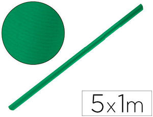 Papel kraft verde fuerte rollo de 1 x 5 metros 