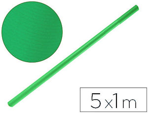 Papel kraft verde malaquita rollo de 1 x 5 metros
