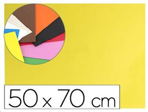 Goma eva amarilla 50 x 70 cm 60 g/m2 espesor 1,5 mm 