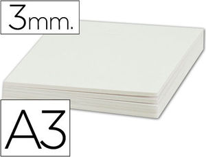 Carton pluma Din A3 3 mm doble cara blanco