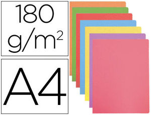 Subcarpeta archivo Din A4 185 gramos colores surtidos paquete 50 unidades