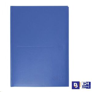 Agenda anual 2023 Oxford Classic 15x21 A5 Día Página encuadernada Azul