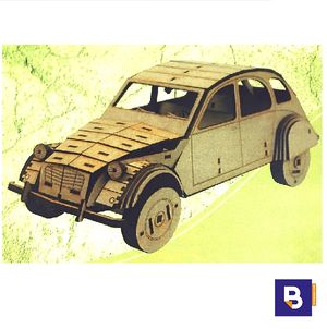 Maqueta de madera Citroën 2 CV Wood Models