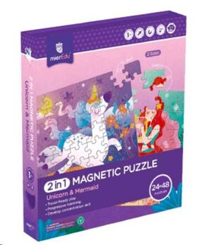 Puzzle magnético 24+48 piezas mierEdu