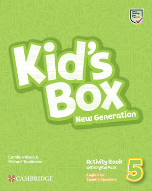 KID'S BOX NEW GENERATION ENGLISH FOR SPANISH SPEAKERS LEVEL 5 ACTIVITY BOOK WITH
