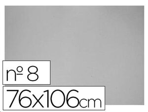 Lamina carton gris 76x106 nº8 1 mm