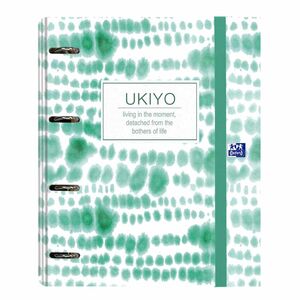 Carpeta con anillas A4+ recambio cuadrícula 5x5 Japandi Ukiyo by Oxford